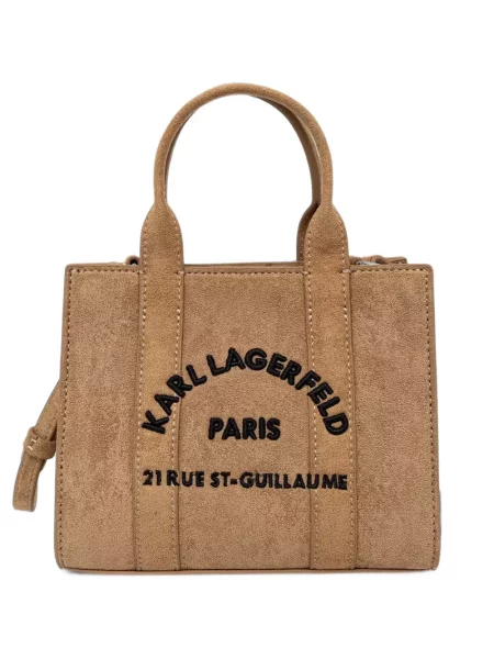 Geantă shopper Karl Lagerfeld din piele de căprioară