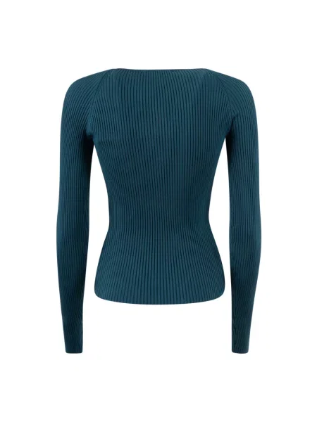 Lniany sweter Coperni zielony