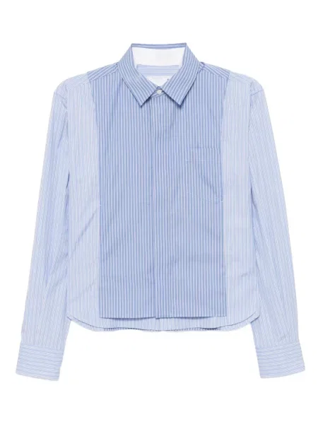 Cămașă Sacai cu dungi albastru