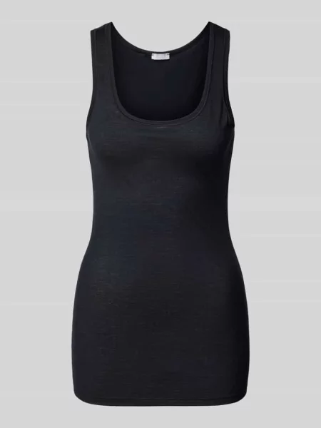 Podkoszulka z okrągłym dekoltem Hanro czarna