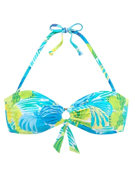 SUNSEEKER Sutien costum de baie / galben / verde albastru