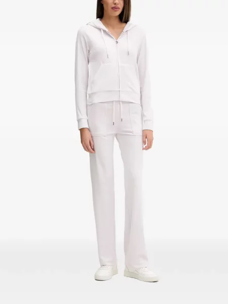 Pantaloni Juicy Couture cu cordon alb