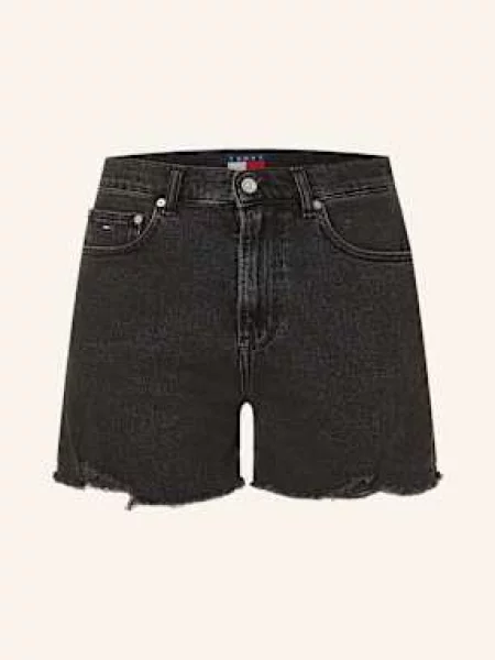 Tommy Jeans Szorty Jeansowe schwarz czarne