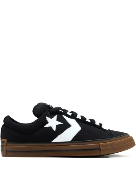 Sneakersy Converse do biegania na platformie srebrne