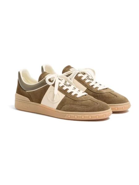 Sneakersy Valentino skórzane zielone