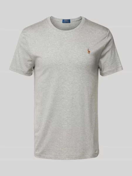 Koszulka polo Polo Ralph Lauren z logo szara