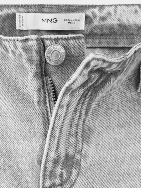 Jeansy bootcut z niskim stanem denim Teen 38 MANGO TEEN szary