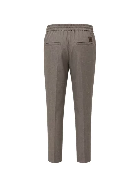 Pantaloni Jacob Cohën conici cu cordon maro