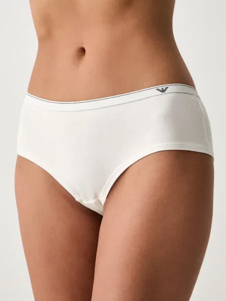 Emporio Armani Underwear nohavičky dámske s elastanom béžová