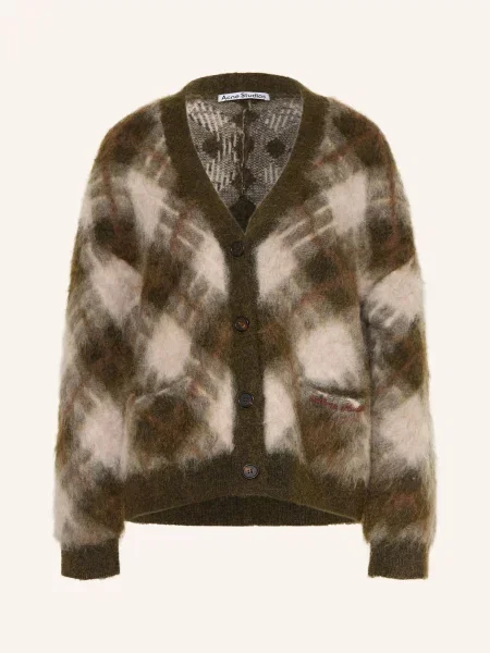 Acne Studios Kardigan Z Moheru gruen
