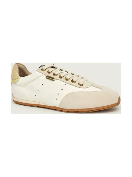 AllSaints Teniși din piele LIAM | piele întoarsă bej