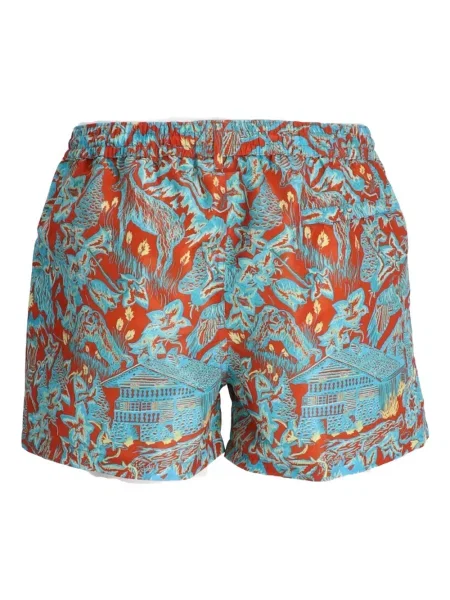 Pantaloni scurți Paul Smith cu cordon portocaliu