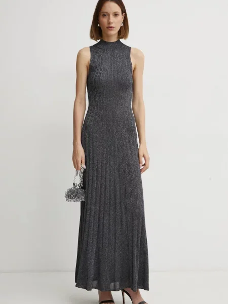 Сукня Ivy Oak maxi розкльошена сірий