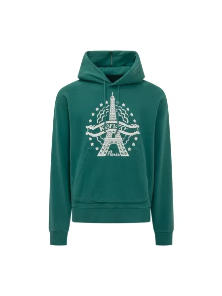 Bluza z kapturem Kenzo z kapturem zielona