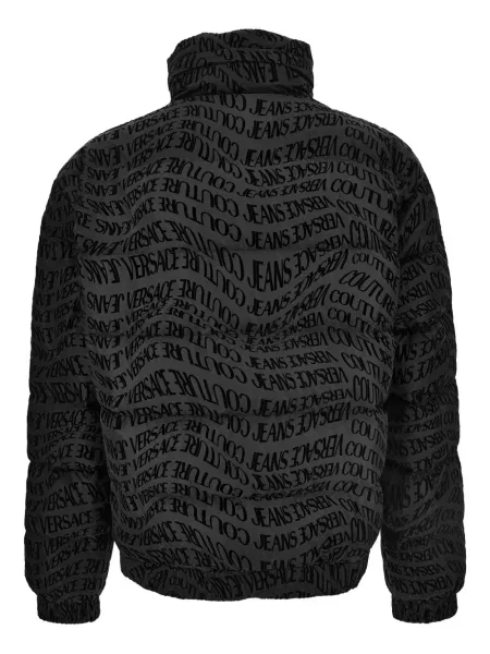 Geacă de blugi Versace Jeans Couture cu imagine negru