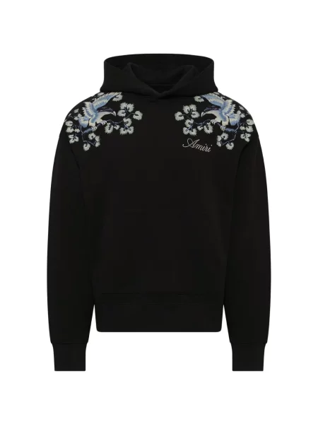 Hanorac cu glugă Amiri cu model floral negru