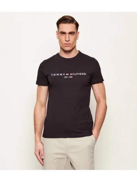 Pólóing Tommy Hilfiger autogrammal fekete
