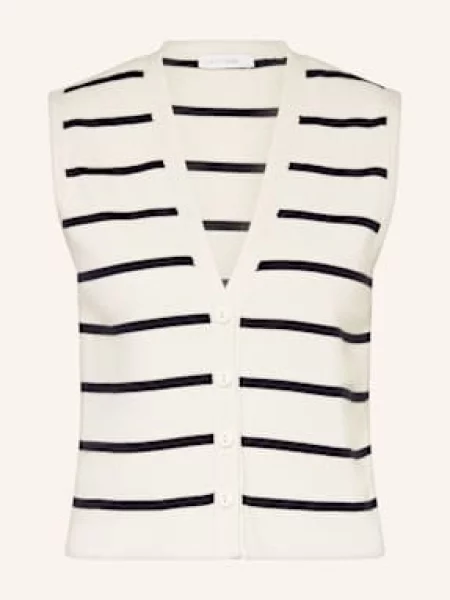 Rich & Royal Kamizelka Z Dzianiny schwarz biała