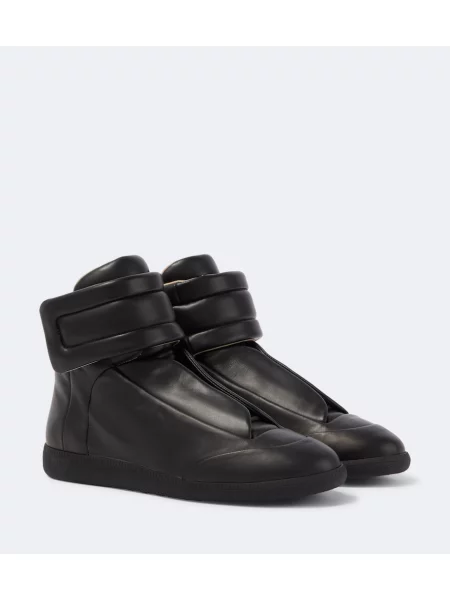 Sneakerși Maison Margiela din piele negru