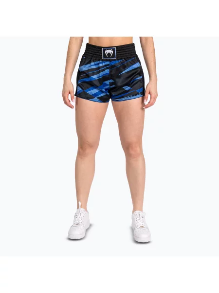 Tréninkové šortky Venum Abyss Muay Thai shadow blue modré
