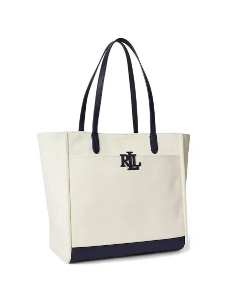 Geantă Lauren Ralph Lauren mari cu autograf