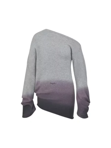 Sweter Dior asymetryczny szary