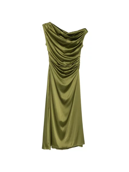 Rochie Staud drapată verde