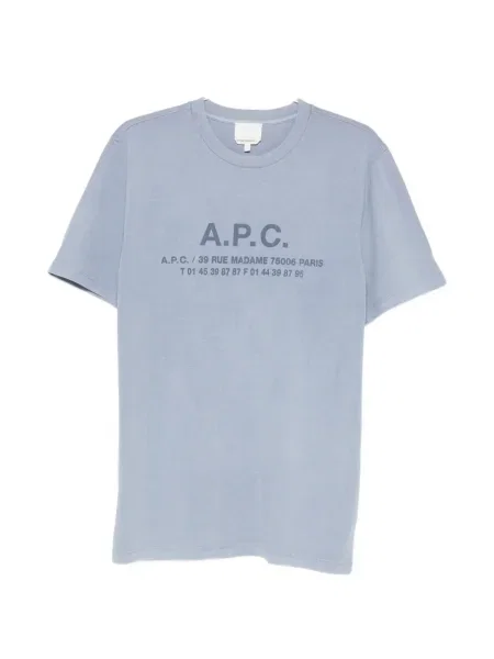 Tricou A.p.c. cu imagine albastru