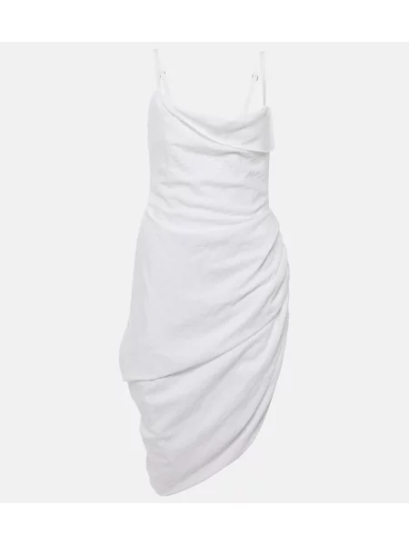 Halat Jacquemus drapat alb