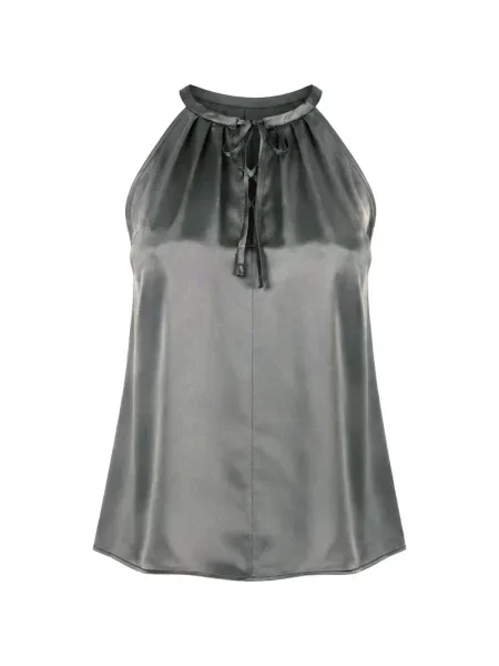 Top Marella din satin gri