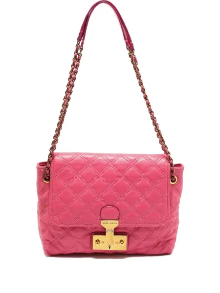 Geanta de piele Marc Jacobs din piele roz