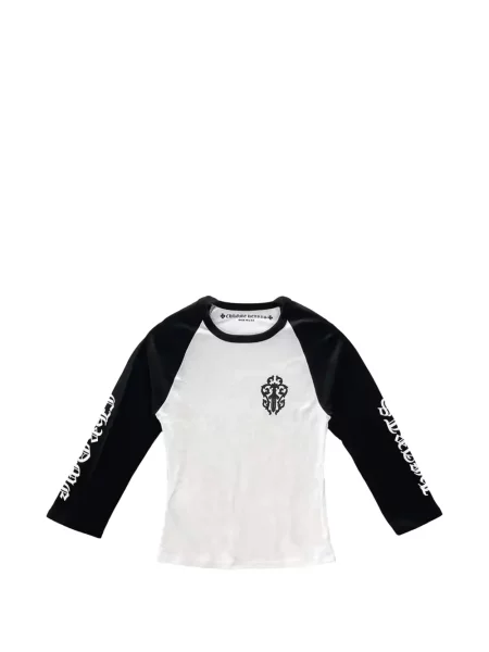 Tricou Chrome Hearts cu motiv cu inimi alb