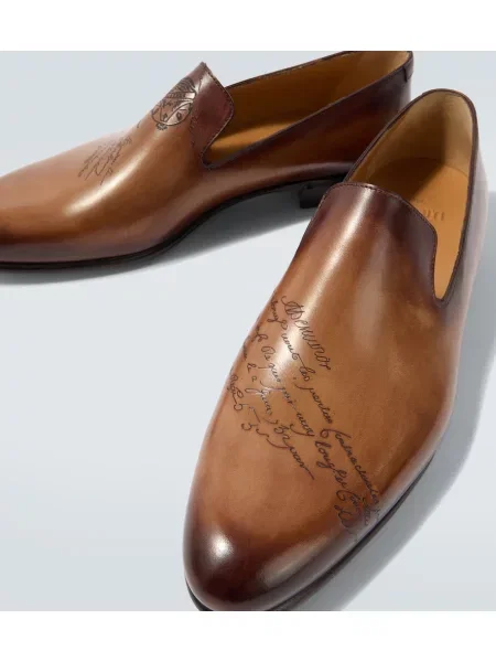 Pantofi loafer Berluti din piele maro