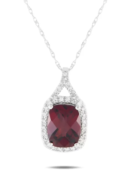 Pandantiv Lb Exclusive cu garnet alb