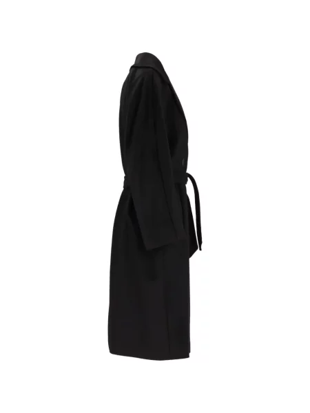 Двуредно препасан палто Weekend Max Mara черно