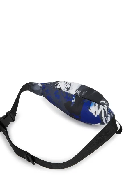 KARL LAGERFELD JEANS Torbica za okrog pasu marine / off-bela bela
