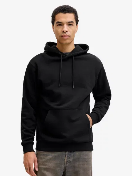 Pánska mikina s kapucňou Jack & Jones Bradley čierna