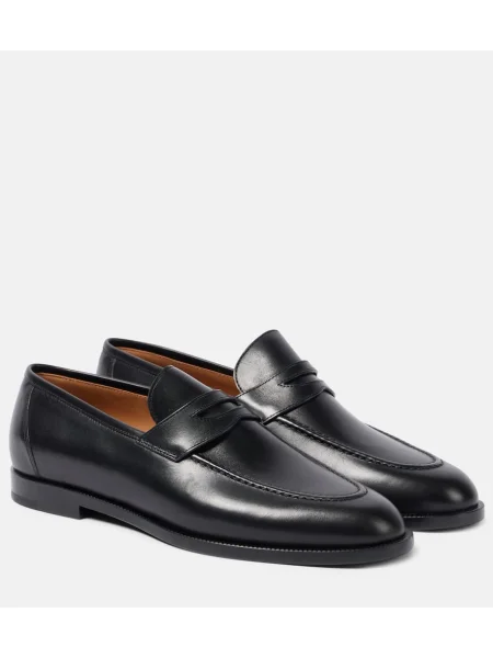 Pantofi loafer Loro Piana din piele negru