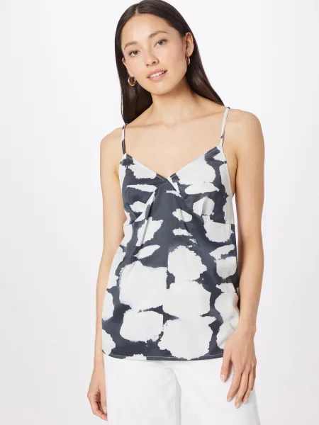 PULZ Jeans Top CALLA negru alb