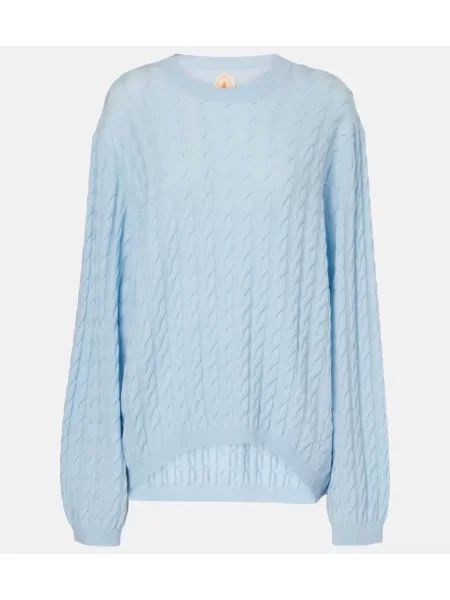 Pulover Jardin Des Orangers de lână albastru