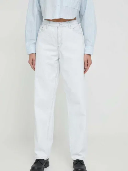Дънки Calvin Klein Jeans синьо