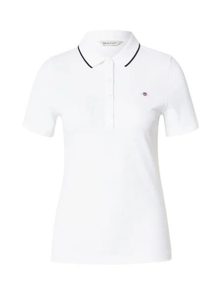 GANT Tricou bleumarin / gri argintiu / roșu alb