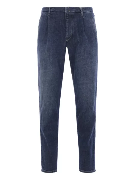 Blugi Incotex plisate albastru