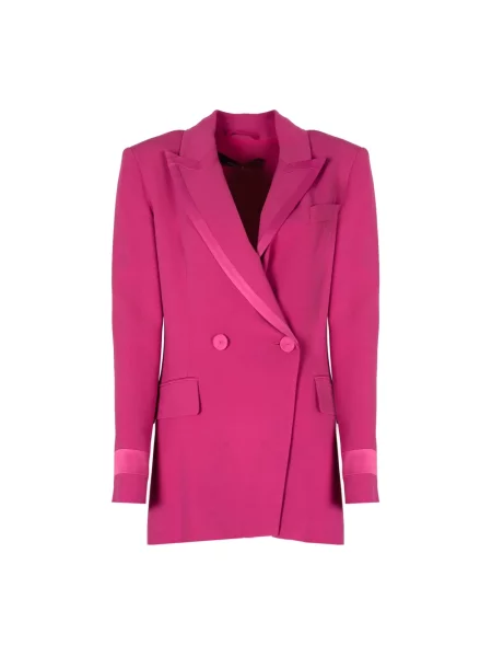 Marynarka Patrizia Pepe dwurzędowa różowa