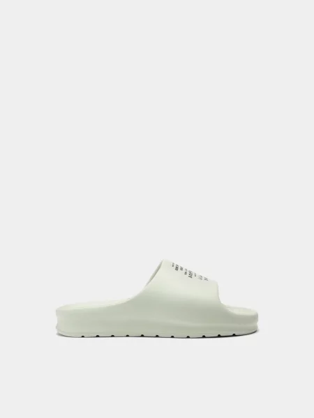 Шлепанцы Lacoste бежевые