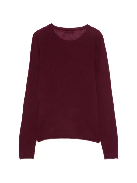 Top Philo-sofie tricotate cu decolteu rotund violet