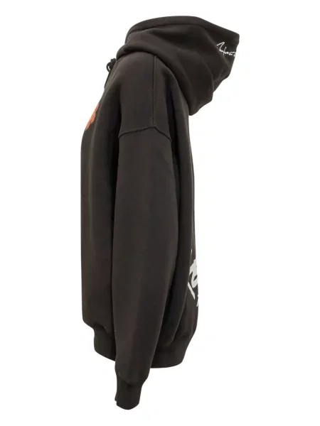 Φλοράλ hoodie Kenzo με απλικέ μαύρο