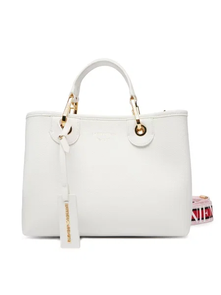 Ročna torba Emporio Armani bela