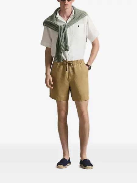 Pantaloni scurți Polo Ralph Lauren cu autograf albastru