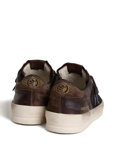 Sneakerși Golden Goose Stardan din piele de căprioară auriu